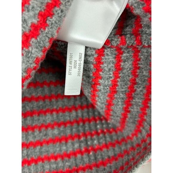 Madewell Women's Small 100% Merino Wool Waffle Knit Turtleneck Striped - Picture 9 of 13